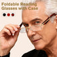 👓🔵 Occhiali da lettura pieghevoli con filtro luce blu e custodia inclusa – proteggi i tuoi occhi ovunque tu vada! 🧳✨