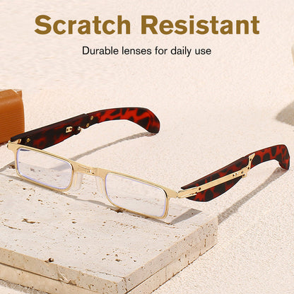 👓🔵 Occhiali da lettura pieghevoli con filtro luce blu e custodia inclusa – proteggi i tuoi occhi ovunque tu vada! 🧳✨