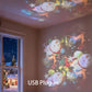 🌊 SCONTO DEL 50%! ✨ Proiettore magico – Immagini luminose rotanti e dinamiche, perfetto per finestre e pareti, crea un'atmosfera magica 🐠