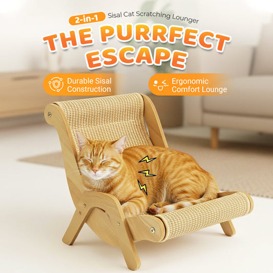 🐱✨ Tappetino graffiatore in sisal 2 in 1 – Novità 2026! Compatto, durevole e perfetto per ogni ambiente