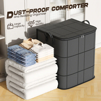 🧺 Copripiumino antipolvere organizer – biancheria sempre in ordine!