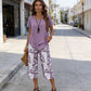 👚 55% DI SCONTO ORA! 🔥 Completo casual composto da tunica a girocollo e pantaloni a gamba larga – Design fluido, tessuto morbido e perfetto per tutti i giorni 🌸