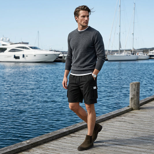 Shorts cargo estivi da uomo a vestibilità rilassata