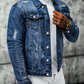 🧥 PROMO LIMITATA 50% DI SCONTO! 👖 Giacca in Jeans Dilavato Vintage da Uomo – Design Senza Tempo, Tessuto Resistente & Tasche Funzionali ✨