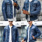 🧥 PROMO LIMITATA 50% DI SCONTO! 👖 Giacca in Jeans Dilavato Vintage da Uomo – Design Senza Tempo, Tessuto Resistente & Tasche Funzionali ✨