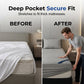 🛏️🛡️ Coprimaterasso trapuntato impermeabile – dormi sereno, senza preoccuparti di schizzi e macchie! 💧🌙✨
