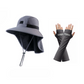 🧢☀️ Cappello a tesa larga con protezione UPF 50+ e paracollo 🛡️🌿