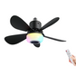🍃 Ventilatore da soffitto intelligente con illuminazione RGB e altoparlante Bluetooth - 3 livelli, telecomando e attacco E27