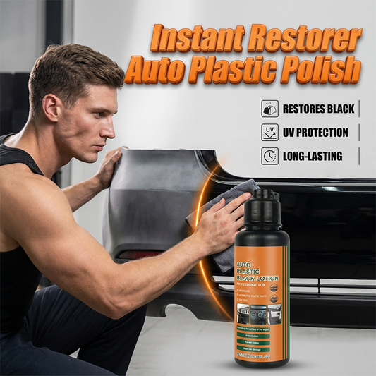 🔥Lucido per plastica nera multiuso per auto
