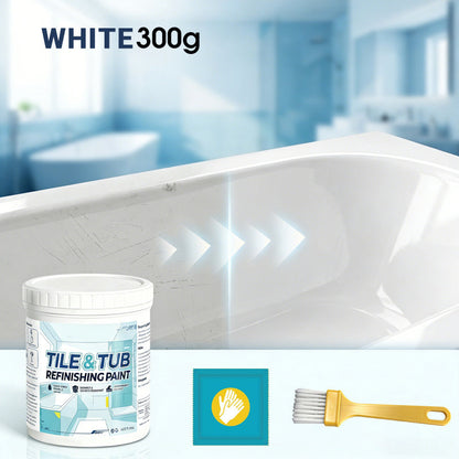 🥳 2026 HOT SALE 🥳 💞 50K+ VENDUTI! 💞 🛁🎨 50% DI SCONTO! Kit di vernice per piastrelle e vasche – Finitura impermeabile e antiscivolo. Copre macchie e crepe. Facile fai-da-te, nessun professionista necessario. ✨🛡️