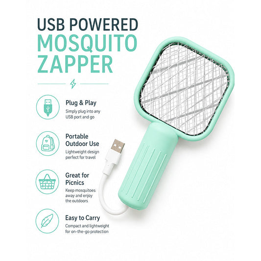 🦟🔋 Racchetta Elettrica USB per Zanzare ⚡