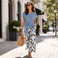 👗 50% DI SCONTO ORA! 🔥 Set da donna: top con laccio laterale e pantaloni a motivi – Morbido e regolabile – Perfetto per le vacanze estive o il resort – vibrazioni tropicali e leggere 👖