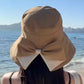 👒💕 Cappello da donna con fiocco e tesa larga per proteggersi dal sole ☀️🛡️