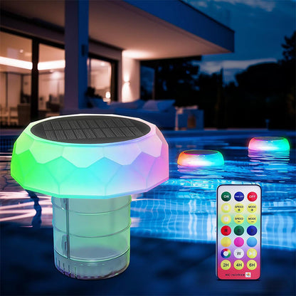 🏊‍♂️💡 Luce galleggiante per piscina RGB con telecomando 🎮🌈