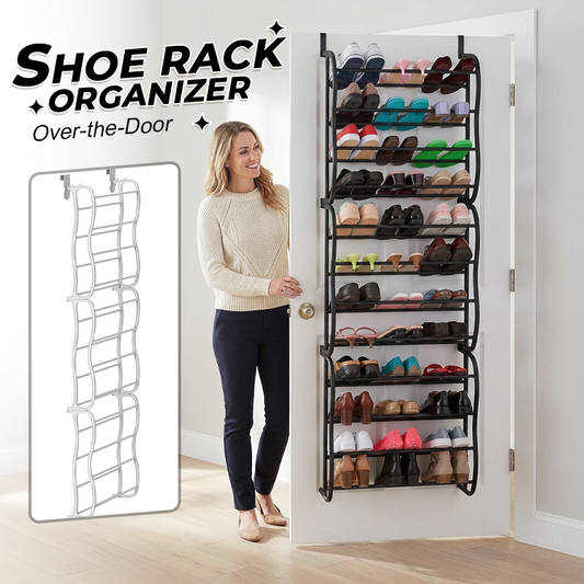 📢📢 SCONTO DEL 50% !! ⏰ Organizzatore portascarpe da porta – 24 tasche e installazione senza attrezzi – Adatto a porte standard, contiene fino a 24 paia – perfetto per ingresso o armadio 🚪✨👟