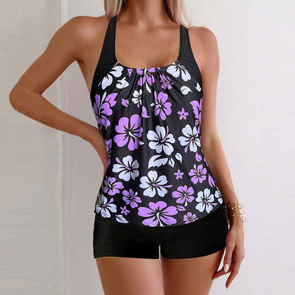 🔥 SCONTO DEL 50% PER TEMPO LIMITATO! 👙 Costume due pezzi stampato – effetto contenitivo, tessuto elasticizzato 4 direzioni e protezione solare! ✨🌊