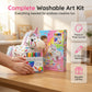 🦄 Crea il tuo unicorno di peluche – kit fai da te per colorare!