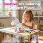 🦄 Crea il tuo unicorno di peluche – kit fai da te per colorare!
