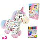 🦄 Crea il tuo unicorno di peluche – kit fai da te per colorare!