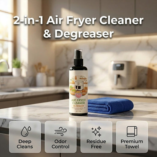 Spray pulitore e sgrassante 2-in-1 per friggitrice ad aria