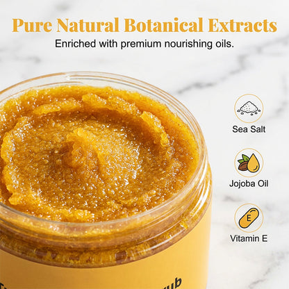 🌞🍂 Scrub corpo esfoliante alla curcuma – rigenerante e luminoso ✨