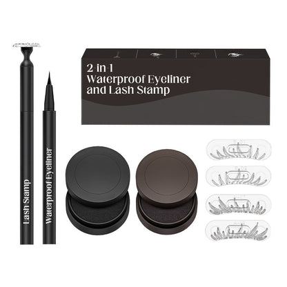 ✨ Eyeliner e timbro per ciglia 2-in-1 impermeabili