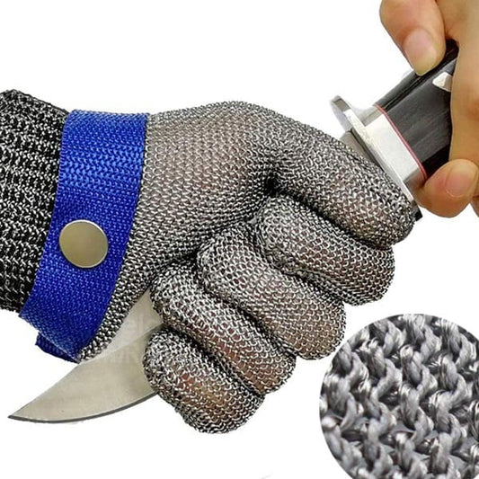 📢📢 50% DI SCONTO !! ⏰ Guanto in maglia metallica per alimenti – Resiste ai tagli, ANSI A9, facile da pulire 🍖