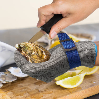 📢📢 50% DI SCONTO !! ⏰ Guanto in maglia metallica per alimenti – Resiste ai tagli, ANSI A9, facile da pulire 🍖