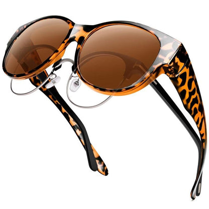 👓 50% DI SCONTO ORA! ⚡ Occhiali da sole oversize a forma di occhio di gatto – Polarizzati UV400, da indossare sopra gli occhiali da vista e design all'avanguardia per donne ✨