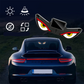 🚗💡 Lampada segnaletica a LED "Occhio del Diavolo" con pannello solare per auto – Protezione e visibilità 24/7! 🌙✨