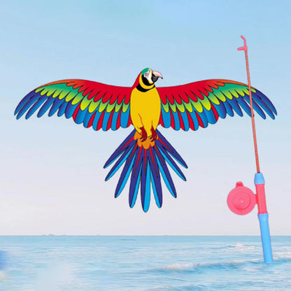 ⏳ ULTIMO GIORNO DI SALDI!! 🔥 Giocattolo a forma di canna da pesca con aquilone portatile per bambini 🪁