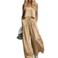 👗🛍️ Abito a due pezzi per donna – top corto e pantalone ampio a vita alta – Comodo, elegante e alla moda! ✨