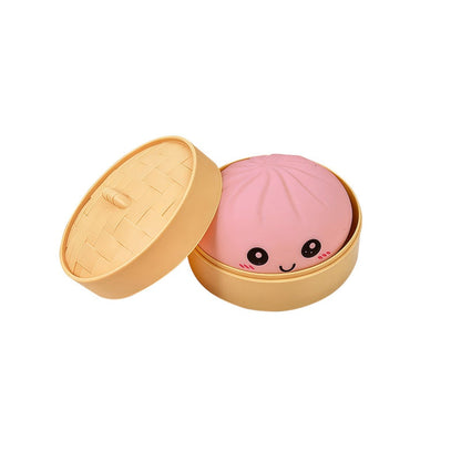 🥟😍 Giocattolo antistress carino a forma di raviolo – Strizza, schiaccia, e la tensione scompare! Vaporiera inclusa! 💨