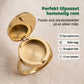 Unisex ring med pillebeholder i rustfritt stål og akrylinnlegg