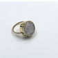 Unisex ring med pillebeholder i rustfritt stål og akrylinnlegg