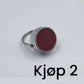 Unisex ring med pillebeholder i rustfritt stål og akrylinnlegg