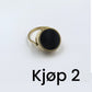 Unisex ring med pillebeholder i rustfritt stål og akrylinnlegg