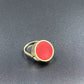 Unisex ring med pillebeholder i rustfritt stål og akrylinnlegg