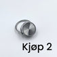 Unisex ring med pillebeholder i rustfritt stål og akrylinnlegg