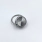 Unisex ring med pillebeholder i rustfritt stål og akrylinnlegg