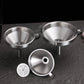 🧴 Imbuto in acciaio inox con filtro integrato – per liquidi e polveri