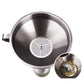 🧴 Imbuto in acciaio inox con filtro integrato – per liquidi e polveri