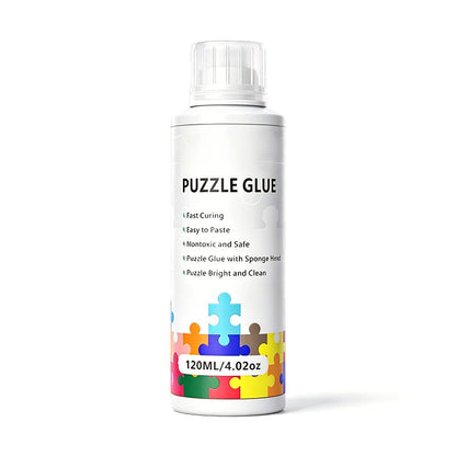 🧩 Colla per puzzle non tossica – sicura per grandi e piccini! 🟢