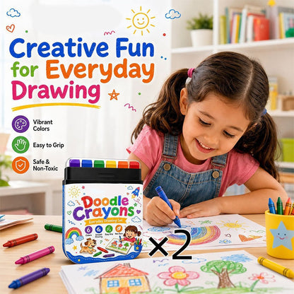 🖍️ Pastelli cancellabili per bambini – 6 colori, sicuri e divertenti! 👶🎨