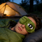 🐸 Maschera per dormire 3D a forma di rana – morbida, buffa e perfetta per un sonno rilassante! 😴✨
