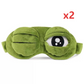 🐸 Maschera per dormire 3D a forma di rana – morbida, buffa e perfetta per un sonno rilassante! 😴✨