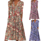 👗✨ Abito floreale V-neck a vestibilità ampia – comfort e stile per ogni occasione! 🌸