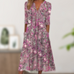 👗✨ Abito floreale V-neck a vestibilità ampia – comfort e stile per ogni occasione! 🌸