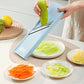 🔪 SET TAGLIAVERDURE MULTIFUNZIONE! 🥕 Affetta, grattugia e taglia a cubetti in un attimo – il coltellino svizzero della cucina! 🧑‍🍳✨