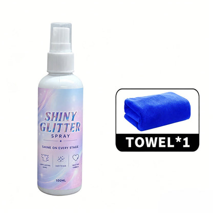 ✨ SPRAY GLITTER ULTRA-FINE! 💫 Un tocco leggero di brillantini per un effetto scintillante e glamour – perfetto per capelli, corpo e outfit da sera! 🌟🦋